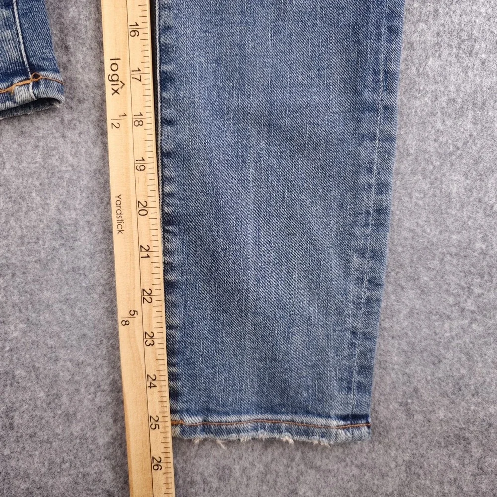Agolde Jeans Women's 26 Blue Skinny Distressed Ripped Knee Denim Medium Wash
